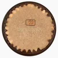 N.C. 1809 jelzéssel: Miniatúra. akvarell, karton. d: 8 cm, réz keretben, kis folttal / Signed miniat...