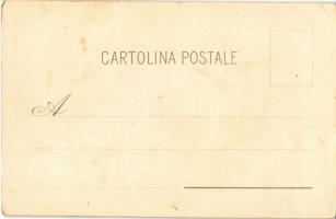 Budaörs, Loser János keserűvíz üzeme,  Belvedere, forrás, villa. Olasz nyelvű szecessziós reklámlap ...