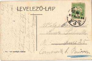 1910 Budapest III. Rómaifürdő, Római fürdő; vendéglő kerthelyisége (Rb)