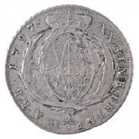 Német Államok / Szászország-Albertine 1797IEC 2/3T Ag "III. Frigyes Ágost" Drezda (13,92g)...