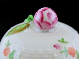 Herendi Tulipán mintás mokkás készlet. Kézzel festett, jelzett, Kanna csőre sérült