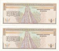 Guatemala 1998. 0,5 Q (2x) sorszámkövetők T:I
Guatemala 1998. 0,5 Quetzal (2x) sequential serials C...