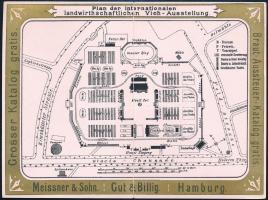 Meissner & Sohn Herren & Damen-Wäsche litho kinyitható reklámkártya / Meissner & Sohn He...