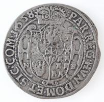 Erdélyi Fejedelemség 1658N-B Tallér Ag "II. Rákóczi György" Nagybánya (25,94g) T:3 / Princ...