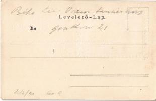 Baja, Városi székház, Diamant Lajos, Fischer Béla üzlete. Ifj. Wagner Antal 85. Art Nouveau (EB)