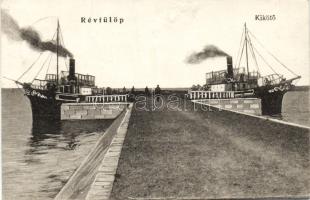 Révfülöp kikötő hajókkal