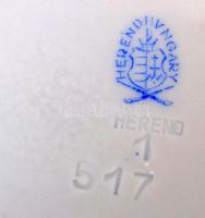 Herendi Tulipán mintás, 12 személyes süteményes készlet. Kézzel festett, jelzett, hibátlan