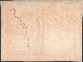 cca 1805 Sáros vármegye térképe a Görög-Kerekes atlaszból, hajtásnyommal 27x36 cm