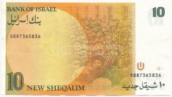 Izrael 1992. 10Sh T:I- 
Israel 1992. 10 Sheqalim C:AU
Krause 53