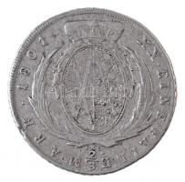Német Államok / Szászország-Albertine 1801IEC 2/3T Ag "III. Frigyes Ágost" Drezda (13,91g)...