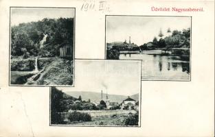 1911 Nagyszabos Pelsucz pu. bélyegzés