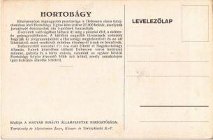 Hortobágy. A Magyar Királyi Államvasutak turisztikai reklám képeslap, kiadja Klösz György és Fia / H...