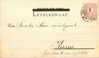 1898 Eger, Erlau; Török mecset, érseki lyceum, székesegyház. Beznák Gyula kiadása, Art Nouveau, lith...