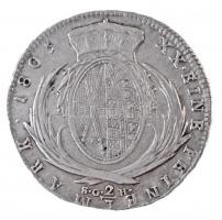 Német Államok / Szászország-Albertine 1805SGH 2/3T Ag "III. Frigyes Ágost" Drezda (13,98g)...