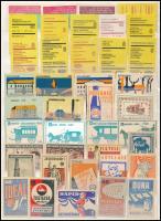 1956-1962 Magyar gyufacímke összeállítás, 165 db címke 2 db kétoldalas A4-es berakólapon