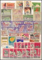 1956-1962 Magyar gyufacímke összeállítás, 165 db címke 2 db kétoldalas A4-es berakólapon