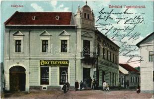 1908 Topánfalva, Topersdorf, Campeni; Csiky ház, Csiky Testvérek üzlete Kolozsvárról (EK)