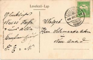 1908 Szászváros, Broos, Orastie; Lobstein-féle fűszer és csemege nagykereskedés, belső. Adler fényir...