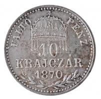 1870KB 10kr Ag "Váltó Pénz" T:1-,2 kis patina
Adamo M10.1