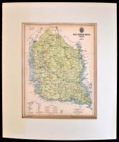 1893 Bács-Bodrog vármegye térképe,1:600.000, tervezte: Gönczy Pál, Pallas Nagy Lexikona, Bp., Posner...