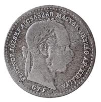 1869GYF 10kr Ag Magyar Királyi Váltó Pénz T:2-,3 patina Adamo M10.1
