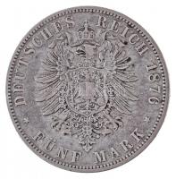 Német Államok / Poroszország 1876A 5M Ag "I. Vilmos" Berlin (27,51g) T:2- / German States ...