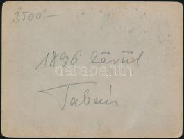 cca 1896 Budapest, Tabán, keményhátú fotó, 9×12 cm