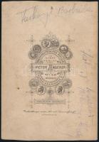 cca 1876 gróf Apponyi Gyula (1873-1924, Geraldine albán királyné apja) gyerekkori portréja, keményhá...