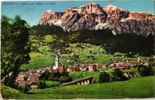 1931 Cortina dAmpezzo, verso Tofana / general view, bridge, mountain peak. Fot. G. Ghedina (EK)