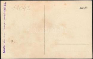 cca 1910-1920 Ludovika Akadémia étkezője, tisztekkel,fotólap, Bp., Schäffer udv. fénykép. bélyegzéss...