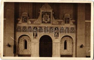Késmárk, Kezmarok; Thököly Imre fejedelem sírboltja az evangélikus nagytemplomban / crypt of Emeric Thököly in the Lutheran church (kopott sarkak / worn corners)