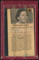 1956. október F.V.V. útvonalbérlet, tokban