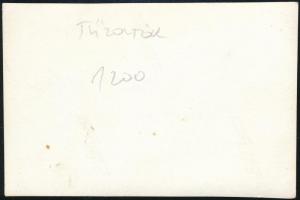 cca 1930-1940 Tűzoltók, fotó, 5,5×8,5 cm