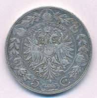 Ausztria 1900. 5K Ag "Ferenc József" T:2,2- kis patina ph.
Austria 1900. 5 Corona Ag &quo...