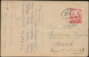 cca 1918 Altiszt fotója, kitüntetésekkel, vitézségi érmékkel, vöröskeresztes kitüntetéssel, fotólap,...