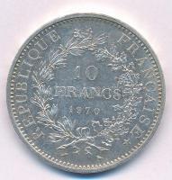 Franciaország 1970. 10Fr Ag "Herkules csoport" T:1- 
France 1970. 10 Francs Ag "Herc...