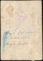 cca 1930 A Csongor hajó a Balatonon, fotófelületén törésnyom, 6×8,5