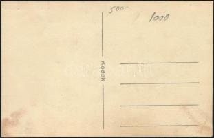 cca 1920-1940 Százados portréfényképe, fotólap, Bp., Hajdufotó, 13x8 cm