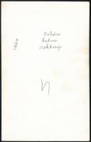 cca 1950-1960 Rákóczi Ferenc Katonai Középiskola hallgatójának fotója, 13x8 cm