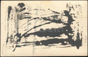 cca 1939-1944 Wehrmacht katonatiszt portréfotója, kitüntetésekkel (vaskereszt) , szalagsávokkal, 13x...