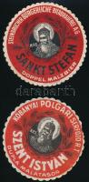 4 db Szent István Köbányai Polgári Serföző Rt. Dupla Malátasör papír söralátét, ebből 2 db német felirattal (Sankt Stefan Doppel Malzbier...), enyhén kopott.