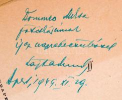 Lajta Andor: A tízéves magyar hangosfilm 1931-1941. Dedikált! Bp.,1942, Otthon-Nyomda. Kiadói papírk...