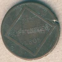 Osztrák Államok/Salzburg 1805. 1Kr T:3/4 lapkahiba