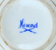 Herendi virág mintás tojás bonbonniere. Kézzel festett. jelzett, hibátlan. 11 cm