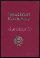 1972 Bp., Fényképes tanácstagi igazolvány