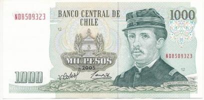 Chile 2005. 1000P T:I- Chile 2005. 1000 Pesos C:AU