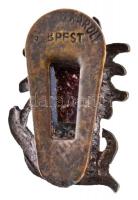 ~1930. "Magyar Turista Egyesület" festett fém jelvény "BOCZAN KÁROLY BUDAPEST" g...