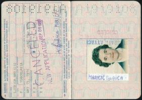 1980 Az Amerikai Egyesült Államok által kiállított fényképes útlevél / USA passport