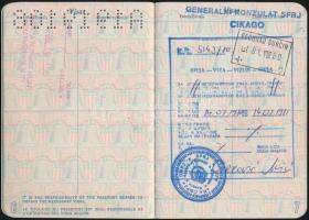 1980 Az Amerikai Egyesült Államok által kiállított fényképes útlevél / USA passport