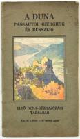 1930 DTG A Duna Passautól Giurgiuig és Russzeig, képekkel illusztrált prospektus, kis térképpel, 40p